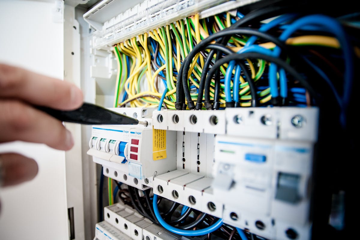 Electrical panel power line communication